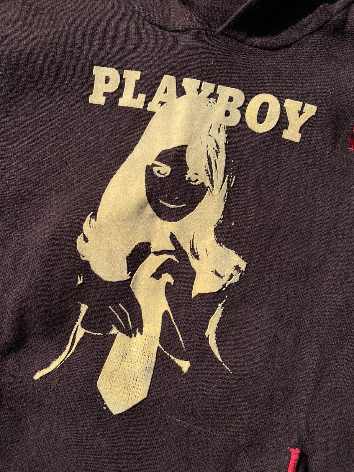 Playboy × Vintage Playboy hoodie vintage 2002 brown logo embroidered Size US M / EU 48-50 / 2 - 3 Thumbnail