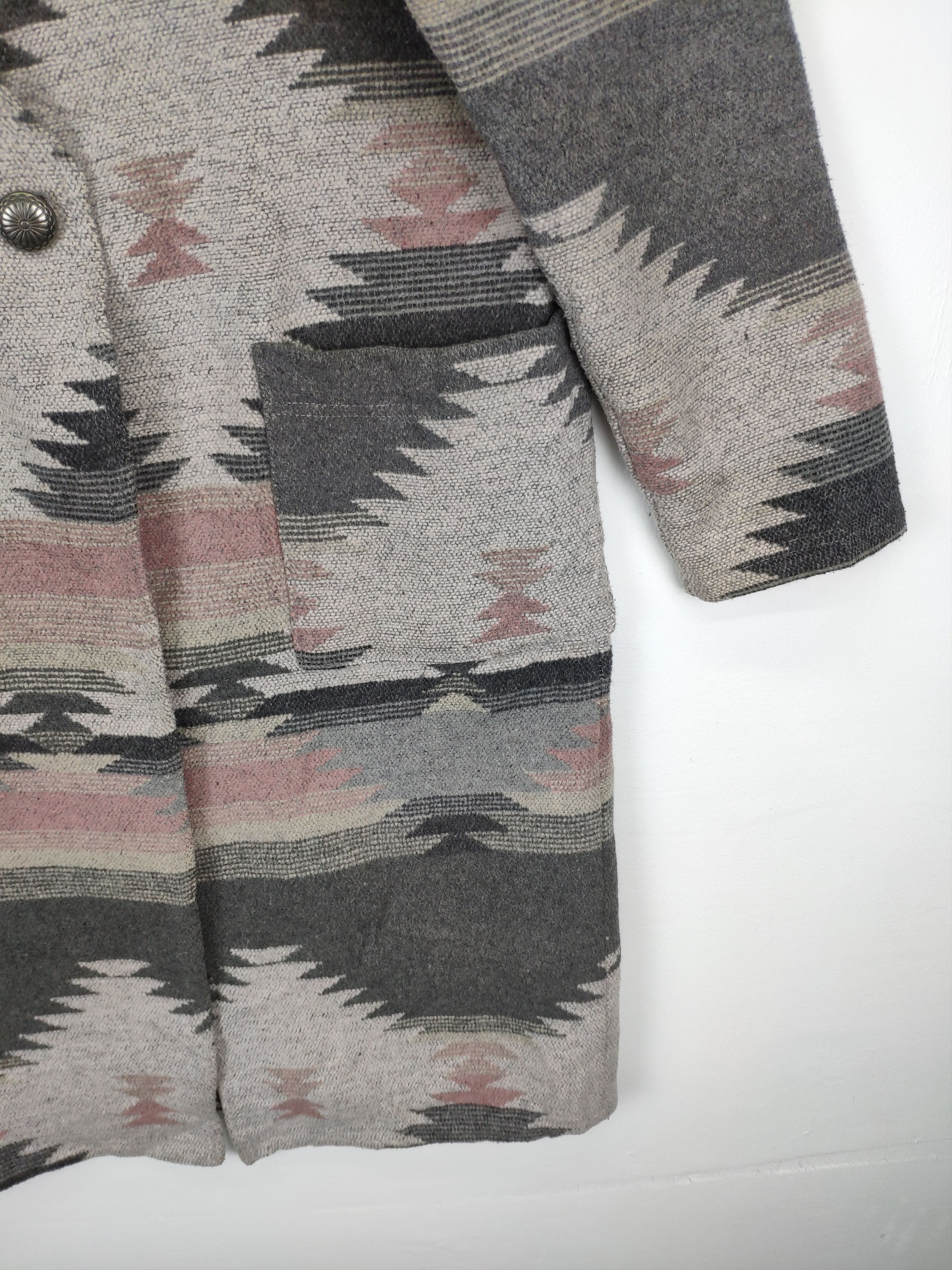 Japanese Brand OFFER💥 Vintage Wool Cardigan Native Style Size M / US 6-8 / IT 42-44 - 6 Thumbnail