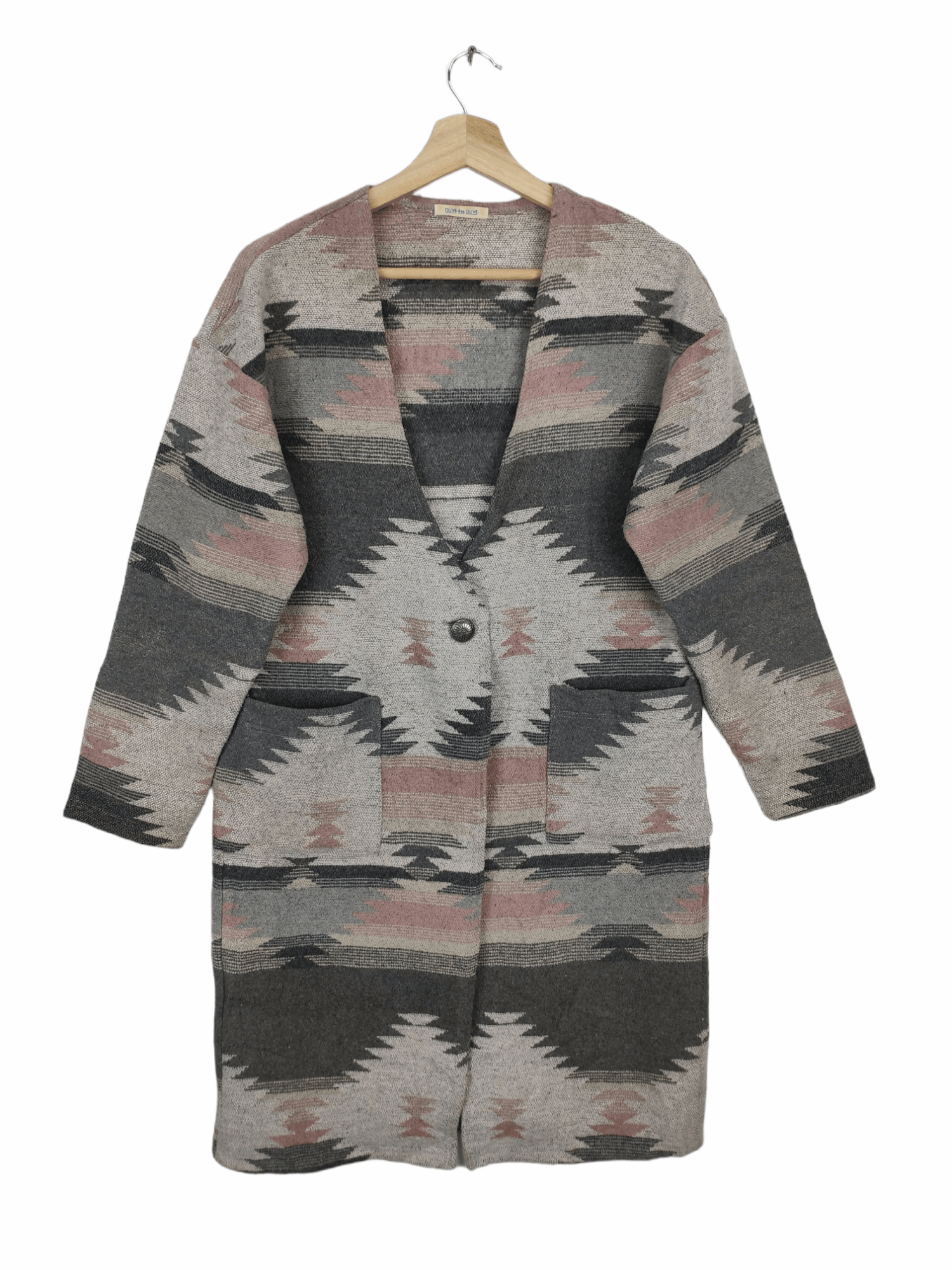image of Archival Clothing x Cardigan Offer Vintage Wool Cardigan Native Style, Women's (Size Medium)