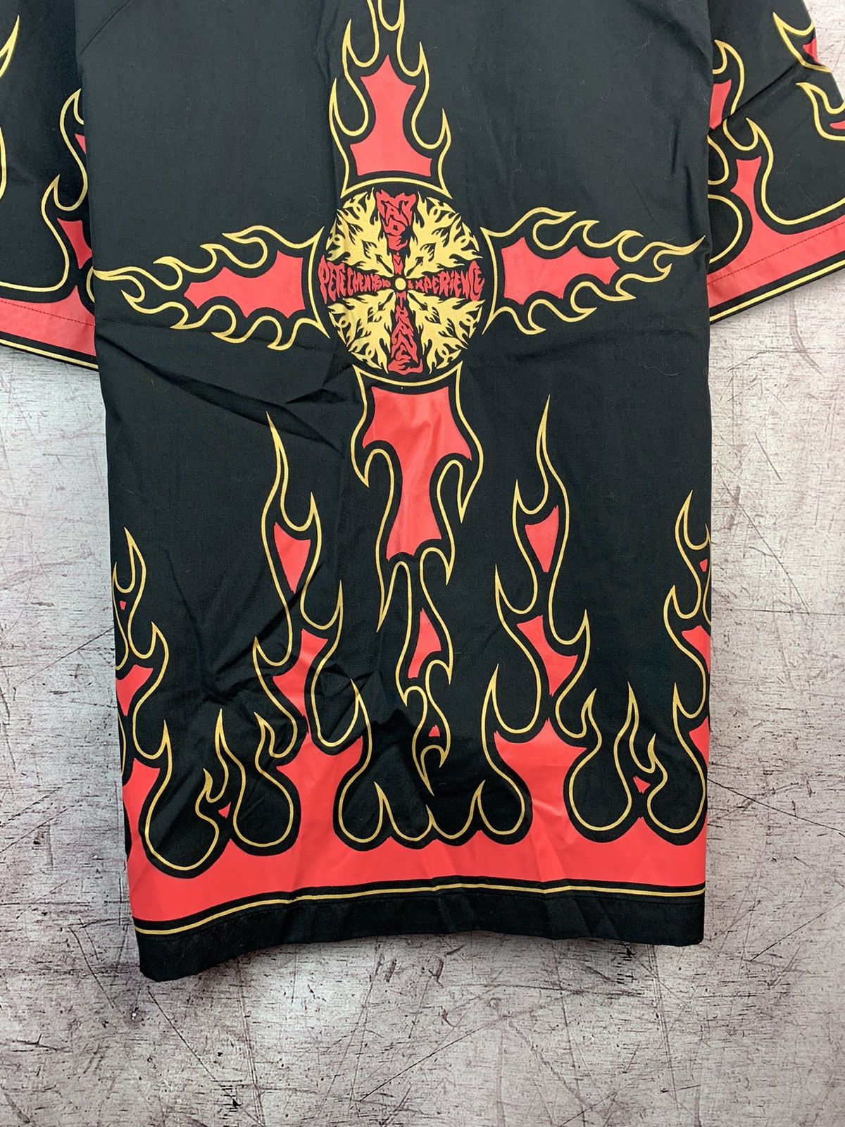 Japanese Brand Vintage Crazy Fire Mens Shirt Size US L / EU 52-54 / 3 - 3 Thumbnail