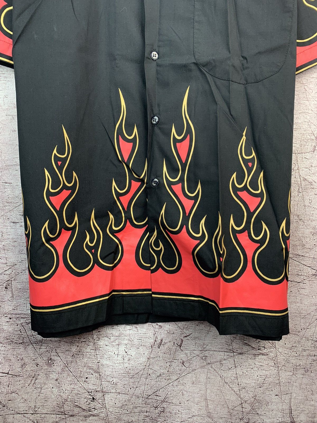 Japanese Brand Vintage Crazy Fire Mens Shirt Size US L / EU 52-54 / 3 - 12 Thumbnail