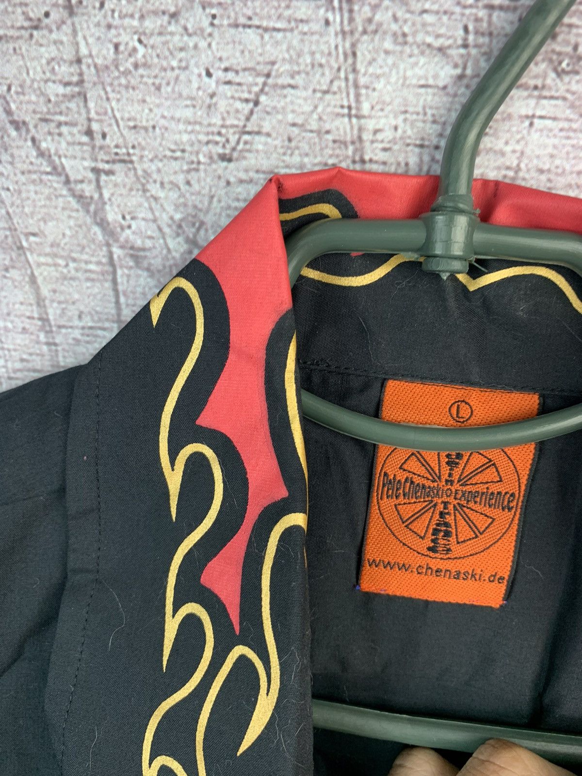 Japanese Brand Vintage Crazy Fire Mens Shirt Size US L / EU 52-54 / 3 - 9 Thumbnail