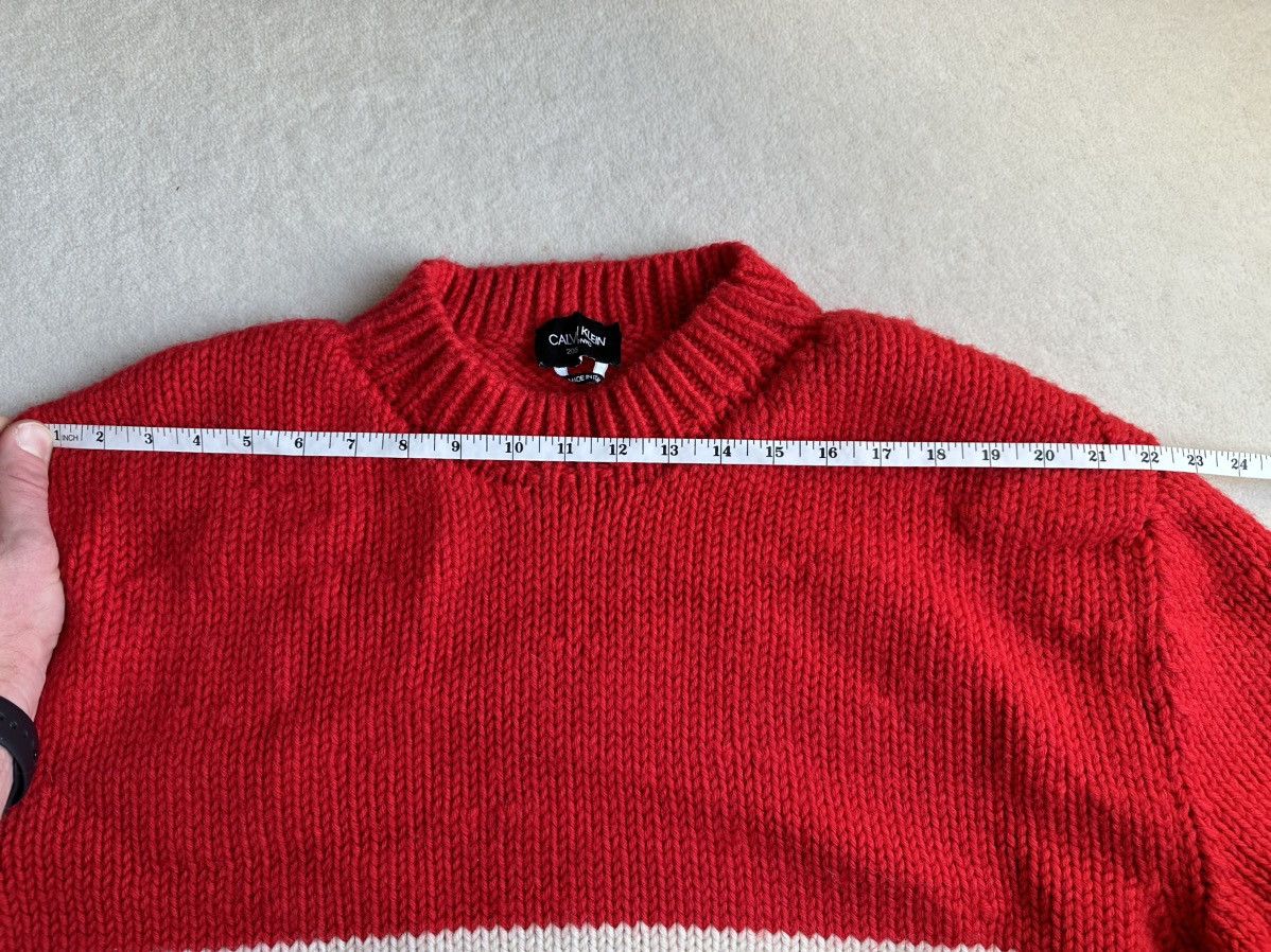 Calvin Klein 205W39NYC FW18 Calvin Klein 205W39NYC red logo sweater Raf Simons Size US XL / EU 56 / 4 - 8 Thumbnail