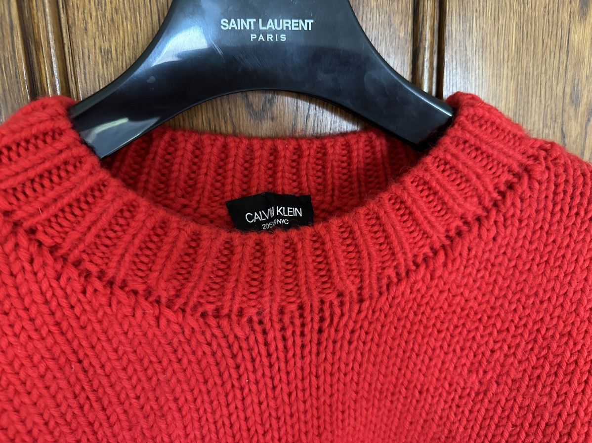 Calvin Klein 205W39NYC FW18 Calvin Klein 205W39NYC red logo sweater Raf Simons Size US XL / EU 56 / 4 - 15 Thumbnail