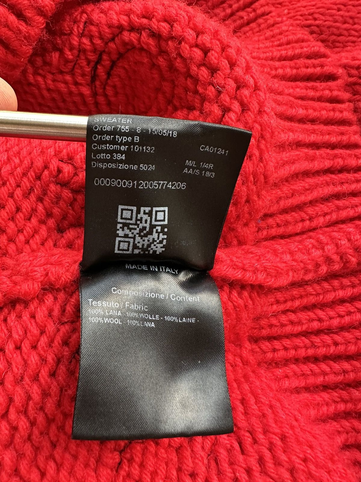 Calvin Klein 205W39NYC FW18 Calvin Klein 205W39NYC red logo sweater Raf Simons Size US XL / EU 56 / 4 - 23 Thumbnail