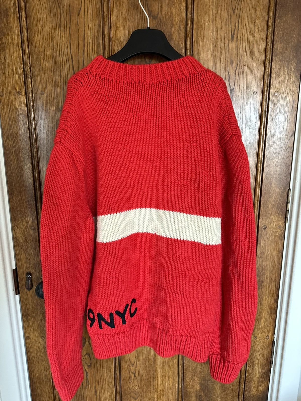Calvin Klein 205W39NYC FW18 Calvin Klein 205W39NYC red logo sweater Raf Simons Size US XL / EU 56 / 4 - 16 Thumbnail