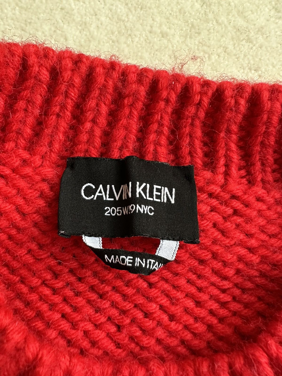 Calvin Klein 205W39NYC FW18 Calvin Klein 205W39NYC red logo sweater Raf Simons Size US XL / EU 56 / 4 - 21 Thumbnail