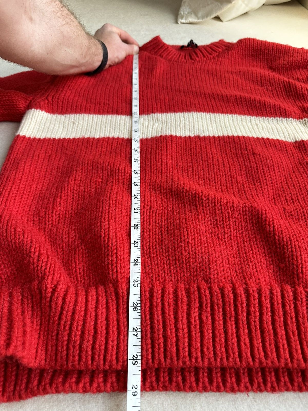 Calvin Klein 205W39NYC FW18 Calvin Klein 205W39NYC red logo sweater Raf Simons Size US XL / EU 56 / 4 - 9 Thumbnail