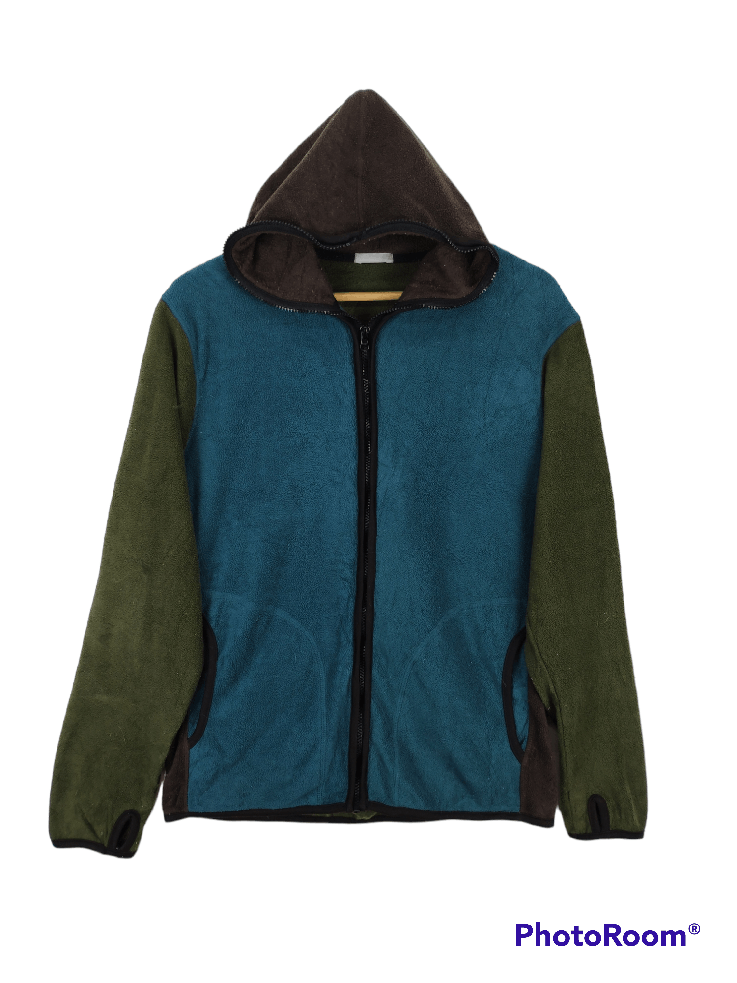 Japanese Brand Vintage Fleece Jacket Full Zip Hoodie Size US M / EU 48-50 / 2 - 1 Thumbnail