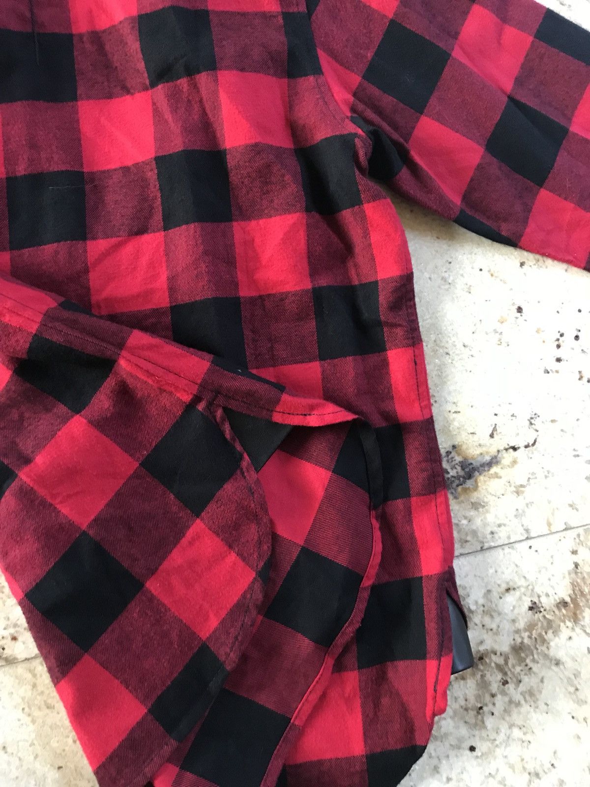 En Noir o1rshd1 “Jagger” Plaid Red & Black Flannel Size US S / EU 44-46 / 1 - 19 Thumbnail