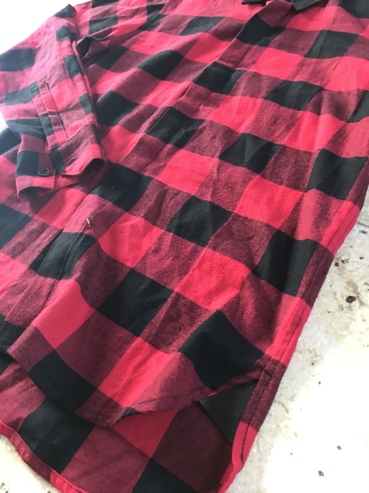 En Noir o1rshd1 “Jagger” Plaid Red & Black Flannel Size US S / EU 44-46 / 1 - 6 Thumbnail