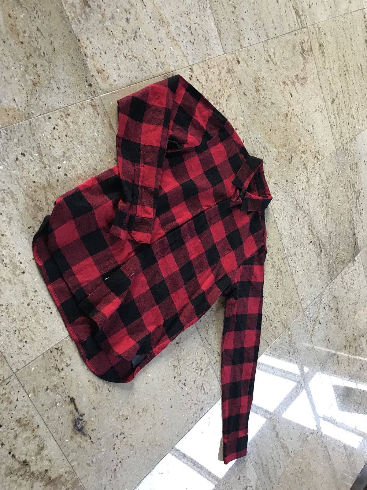 En Noir o1rshd1 “Jagger” Plaid Red & Black Flannel Size US S / EU 44-46 / 1 - 9 Thumbnail