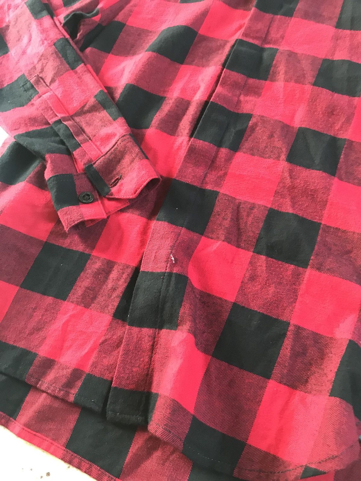 En Noir o1rshd1 “Jagger” Plaid Red & Black Flannel Size US S / EU 44-46 / 1 - 7 Thumbnail
