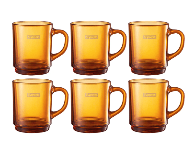 Supreme Supreme Duralex Glass Mugs Amber Size ONE SIZE - 2 Thumbnail