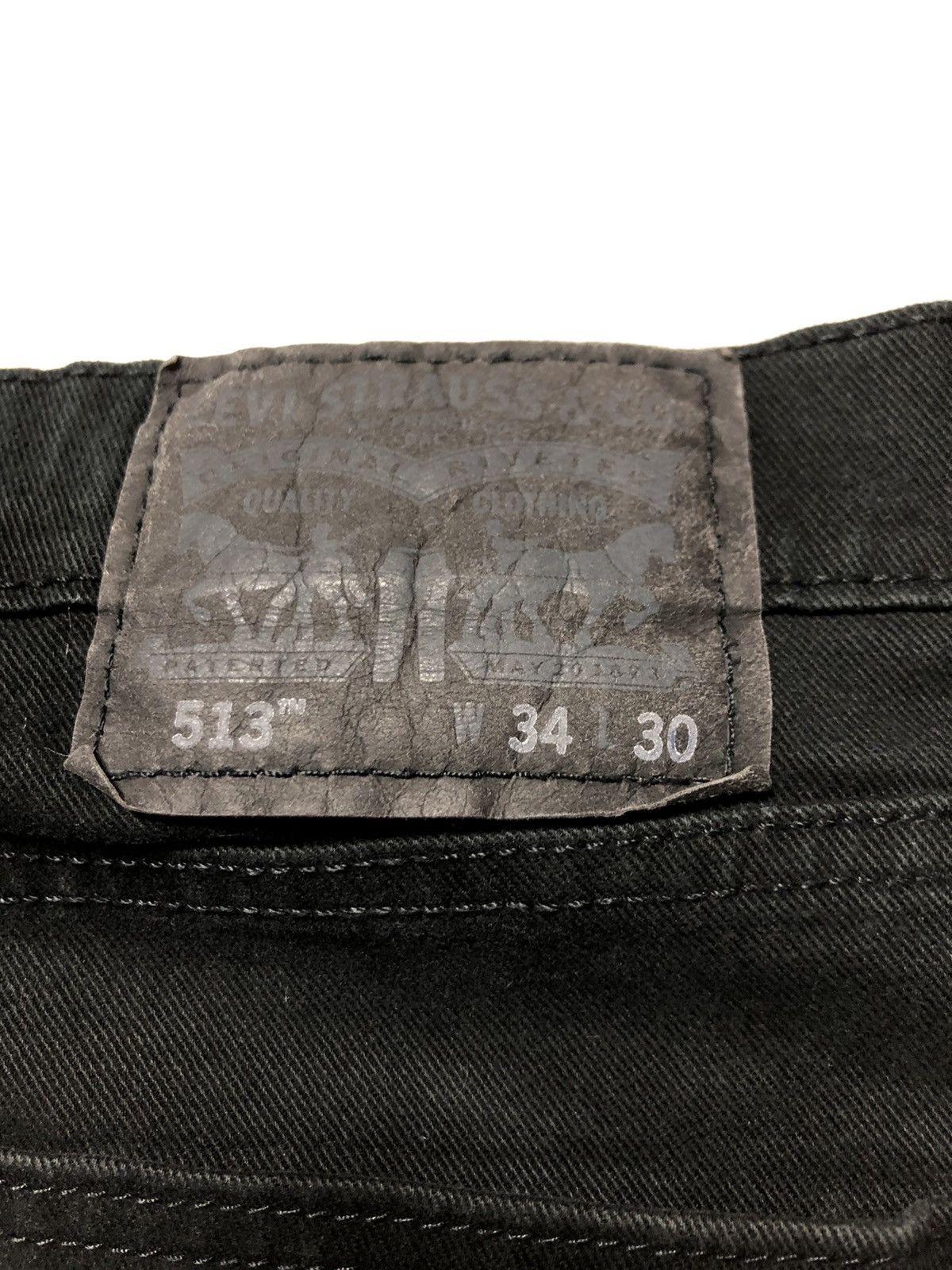 Levi's Vintage Clothing × Vintage VINTAGE LEVIS 513 SUPER BLACK DENIM Size US 34 / EU 50 - 14 Thumbnail