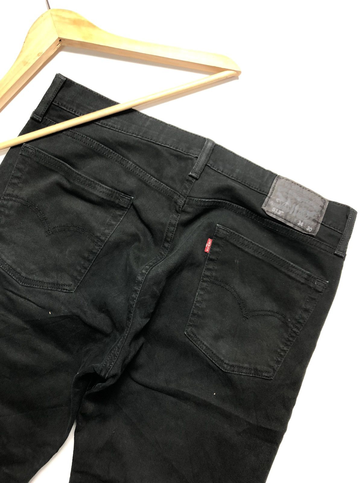 Levi's Vintage Clothing × Vintage VINTAGE LEVIS 513 SUPER BLACK DENIM Size US 34 / EU 50 - 12 Thumbnail