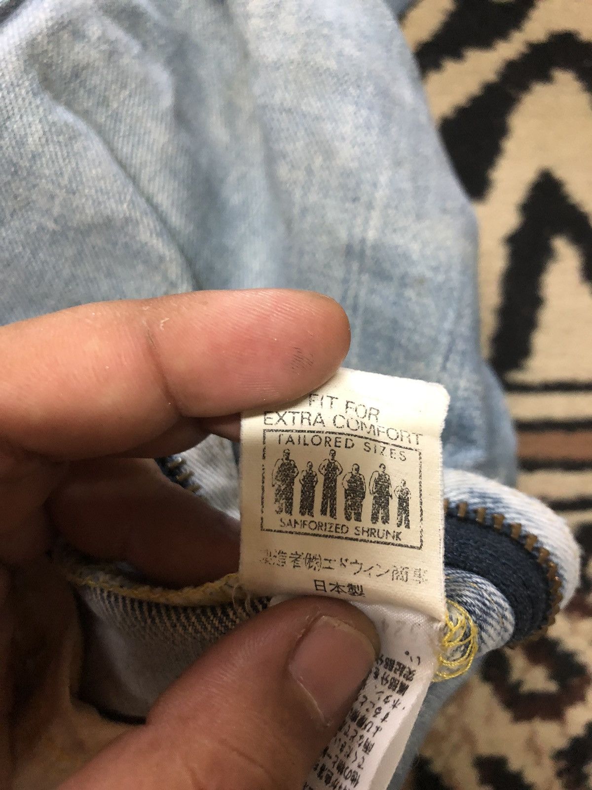 Lee × Salvage × Vintage VINTAGE SELVEDGE LEE RIDER LIGHT BLUE WASH DISTRESSED DENIM Size US 31 - 7 Thumbnail