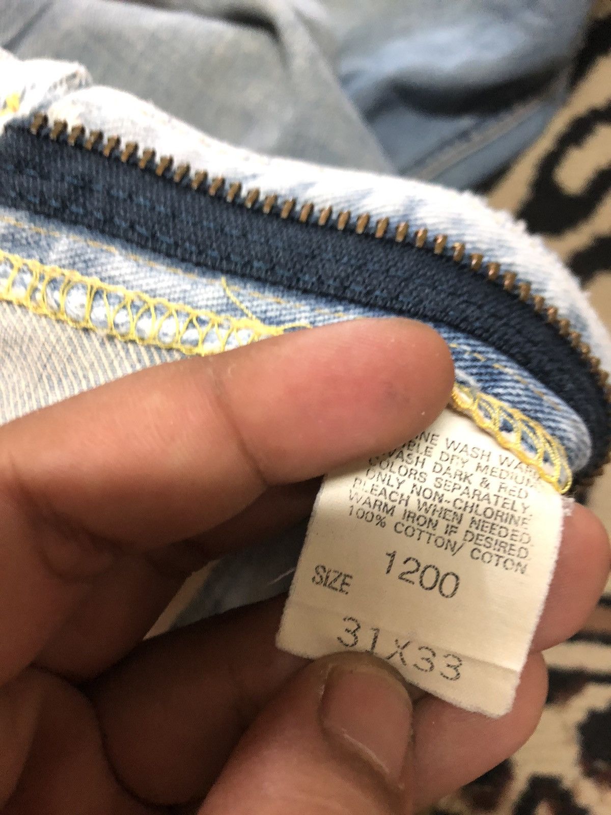 Lee × Salvage × Vintage VINTAGE SELVEDGE LEE RIDER LIGHT BLUE WASH DISTRESSED DENIM Size US 31 - 6 Thumbnail