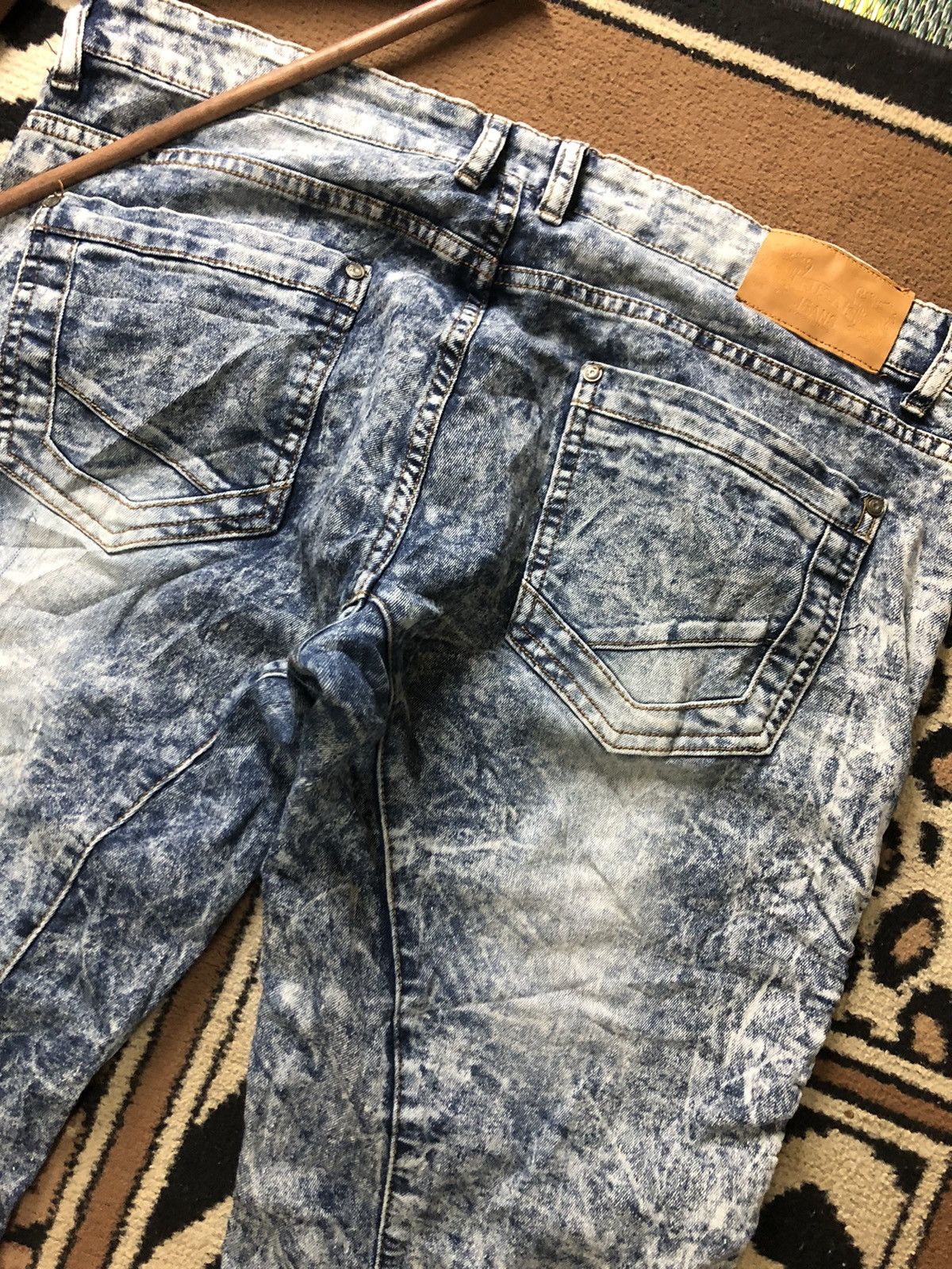 FUSAI × Vintage BALMAIN INSPIRED FUSAI JEANS BY FOCUS USA.INC. BIKER DENIM Size US 36 / EU 52 - 9 Thumbnail