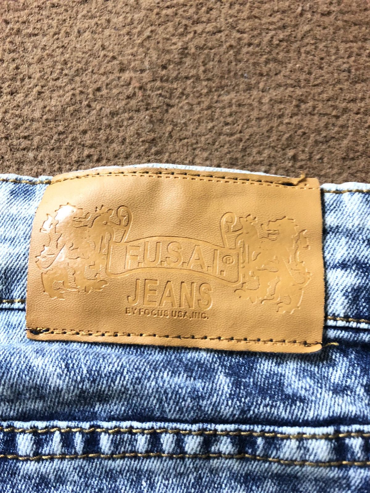 FUSAI × Vintage BALMAIN INSPIRED FUSAI JEANS BY FOCUS USA.INC. BIKER DENIM Size US 36 / EU 52 - 10 Thumbnail