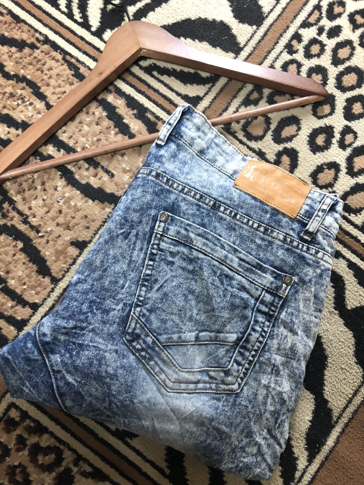 FUSAI × Vintage BALMAIN INSPIRED FUSAI JEANS BY FOCUS USA.INC. BIKER DENIM Size US 36 / EU 52 - 15 Thumbnail