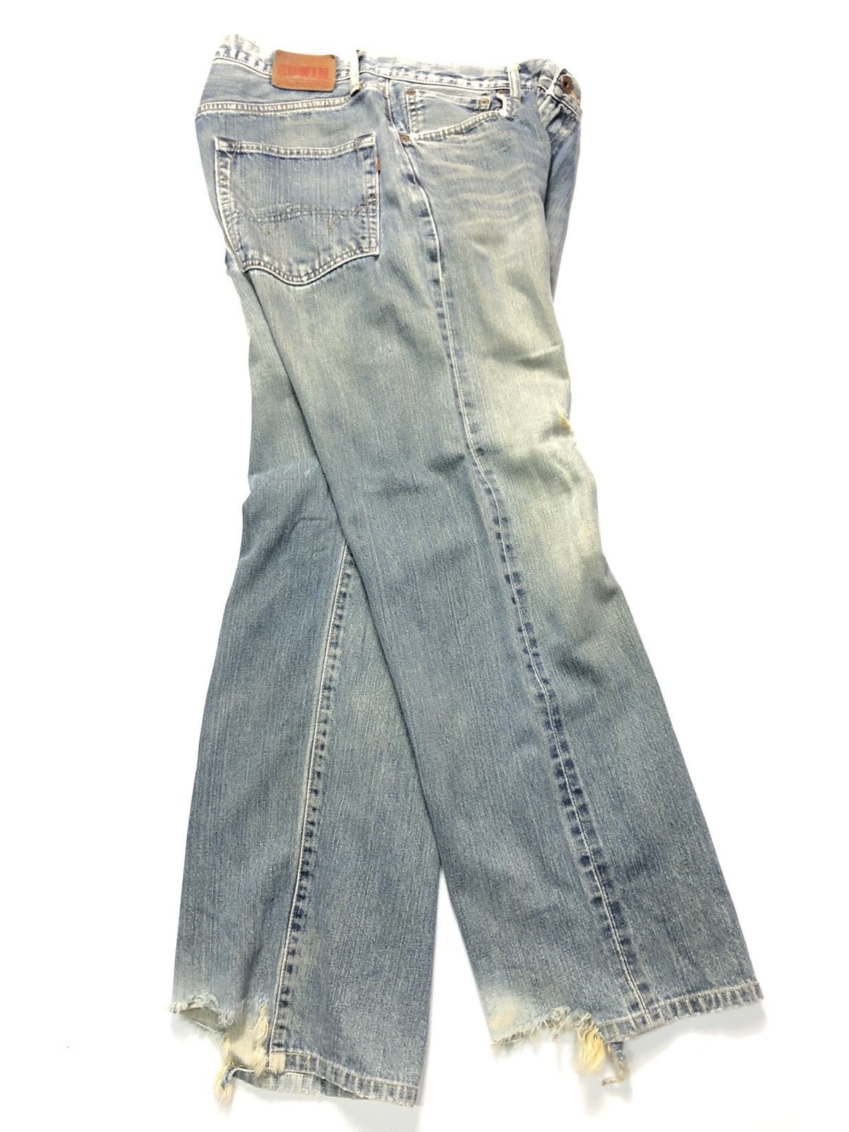 Edwin × Vintage VINTAGE EDWIN 505 SELVEDGE DISTRESSED DENIM Size US 32 / EU 48 - 16 Thumbnail