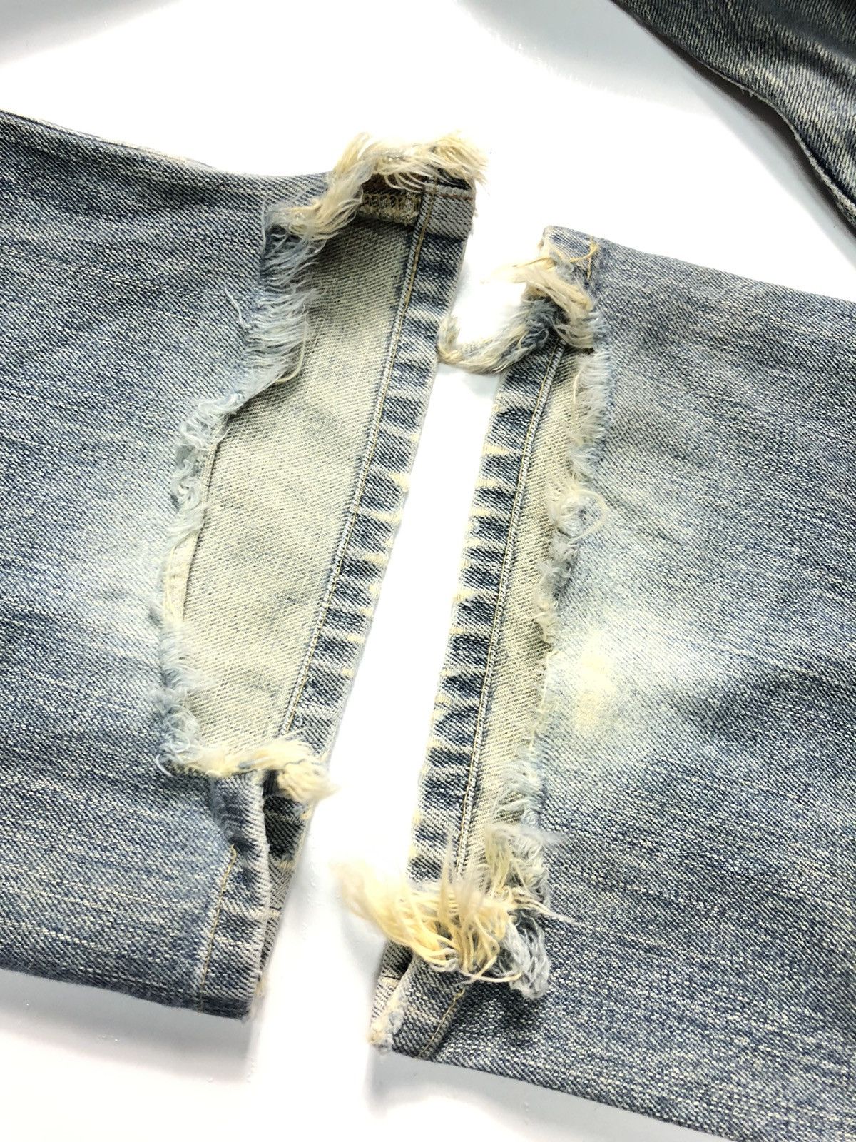 Edwin × Vintage VINTAGE EDWIN 505 SELVEDGE DISTRESSED DENIM Size US 32 / EU 48 - 10 Thumbnail