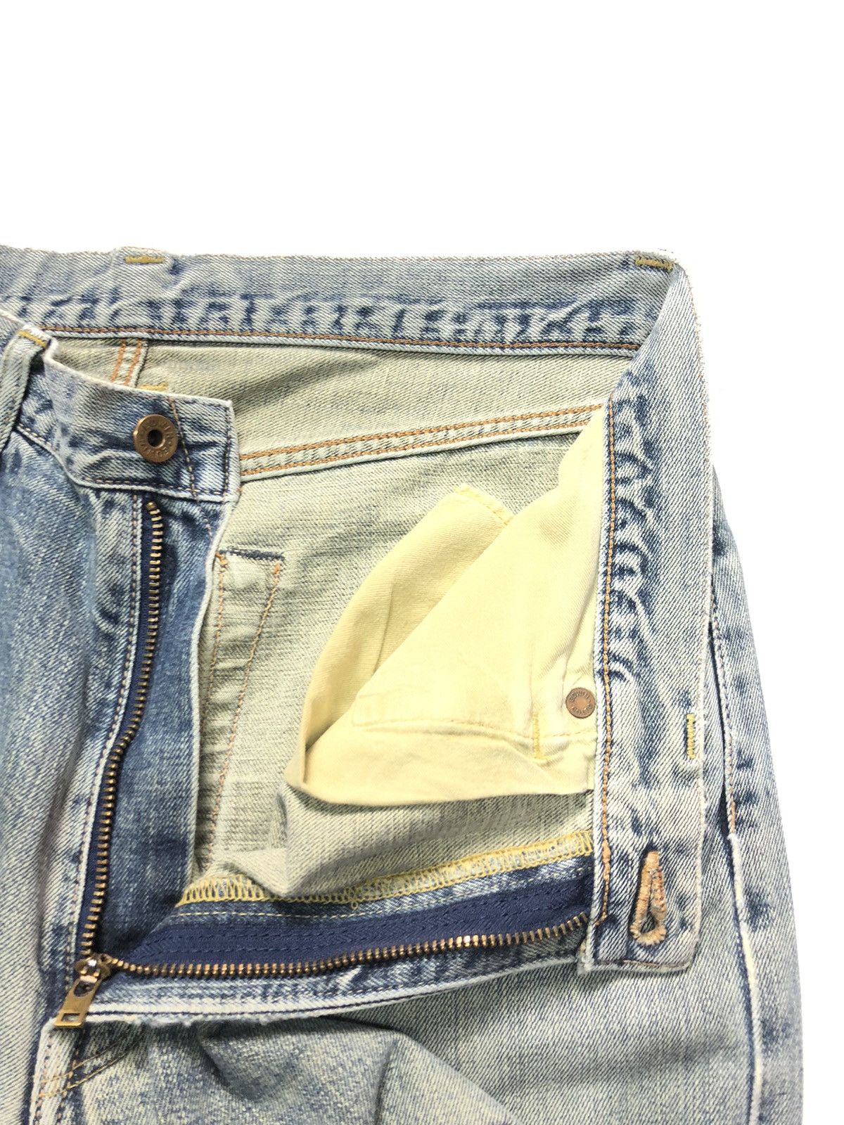 Edwin × Vintage VINTAGE EDWIN 505 SELVEDGE DISTRESSED DENIM Size US 32 / EU 48 - 7 Thumbnail