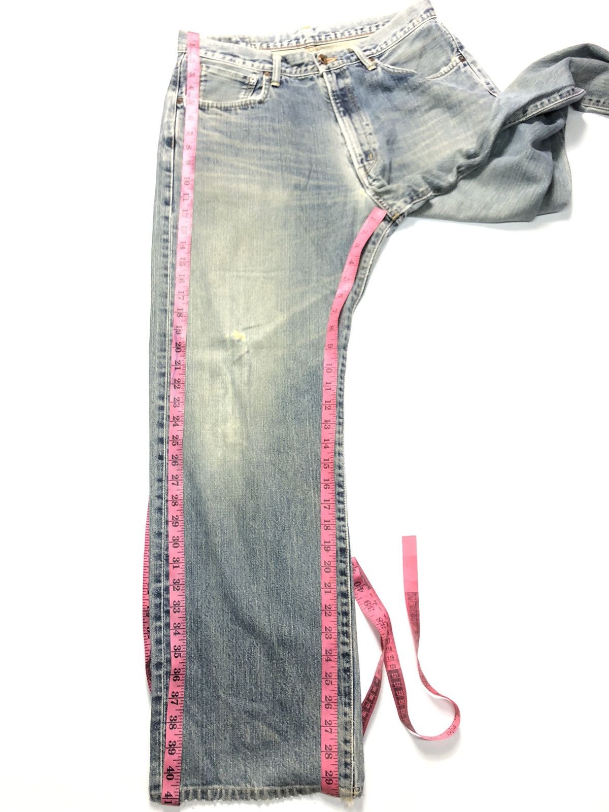 Edwin × Vintage VINTAGE EDWIN 505 SELVEDGE DISTRESSED DENIM Size US 32 / EU 48 - 18 Thumbnail