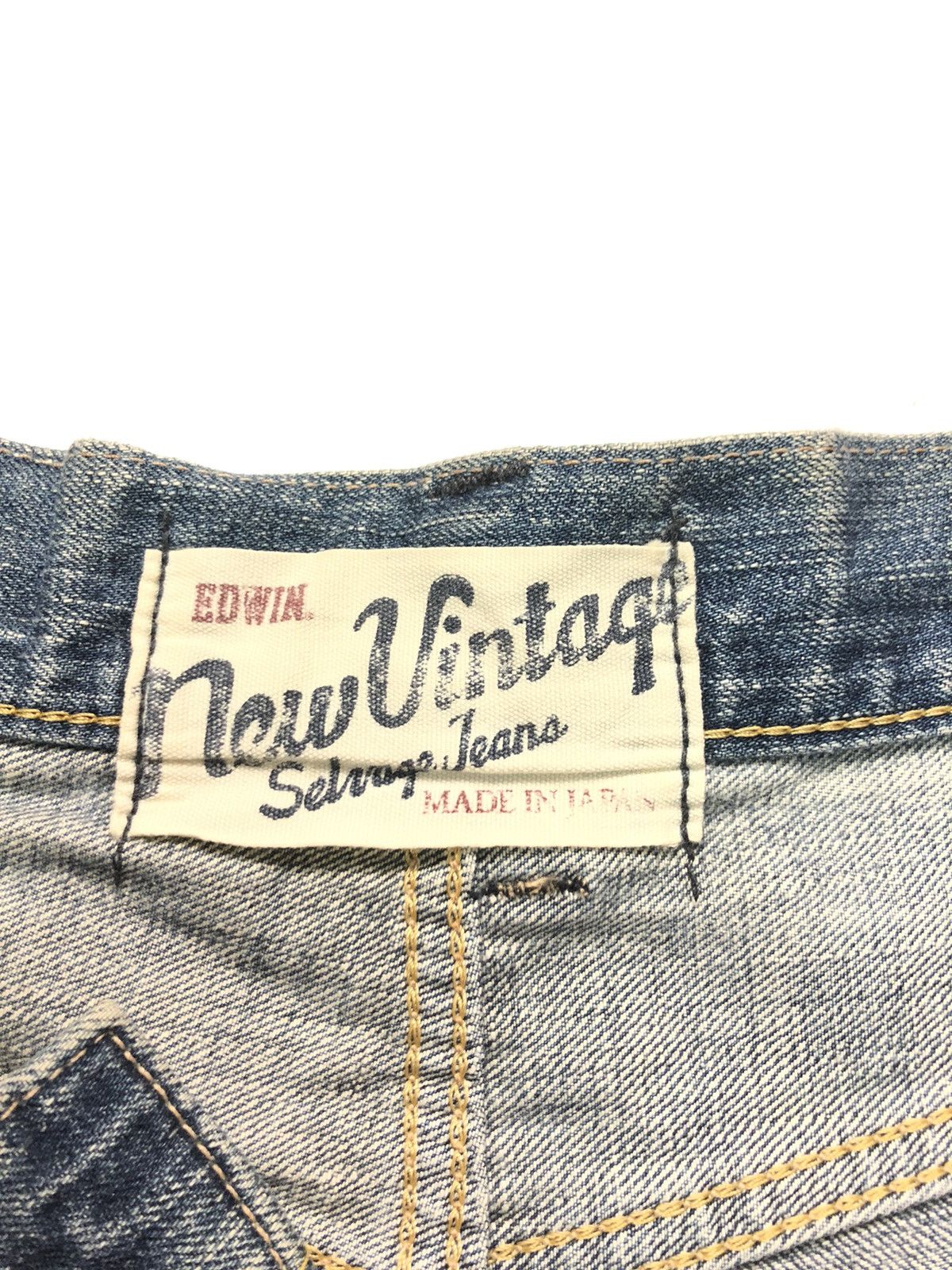 Edwin × Vintage BAGGY EDWIN NEW VINTAGE SELVEDGE DISTRESSED DENIM Size US 31 - 7 Thumbnail
