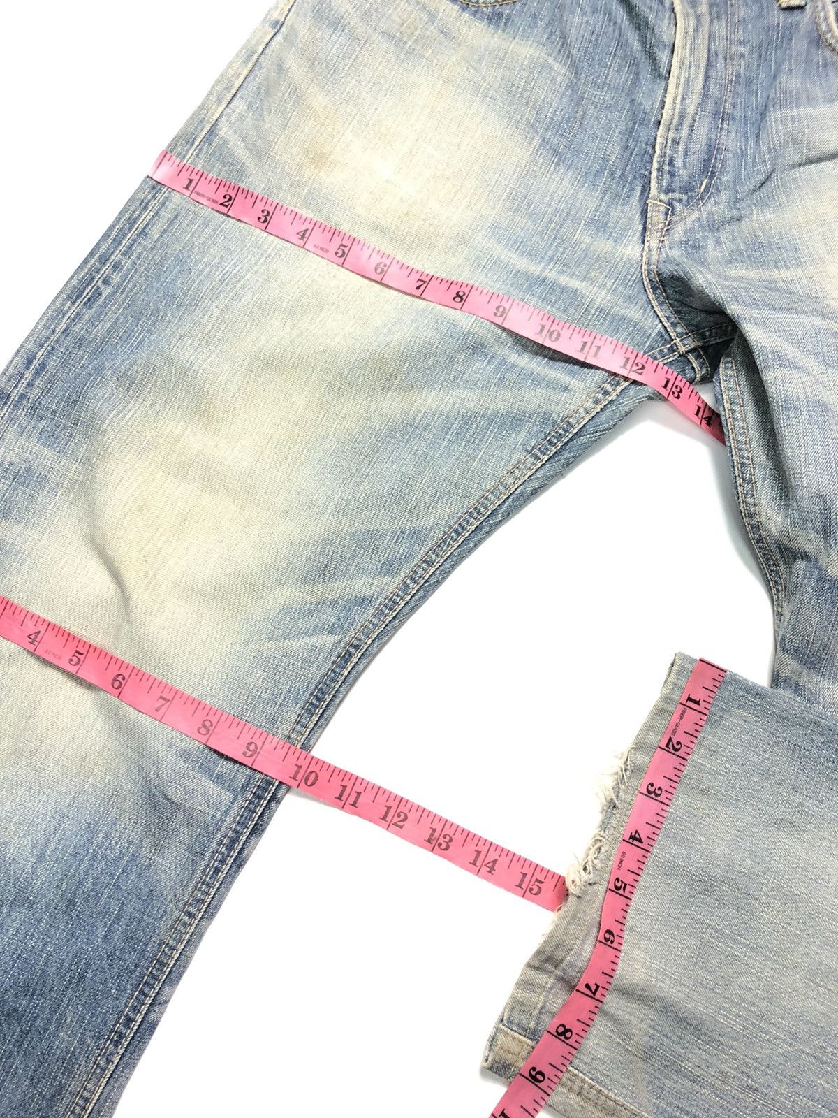Edwin × Vintage BAGGY EDWIN NEW VINTAGE SELVEDGE DISTRESSED DENIM Size US 31 - 18 Thumbnail