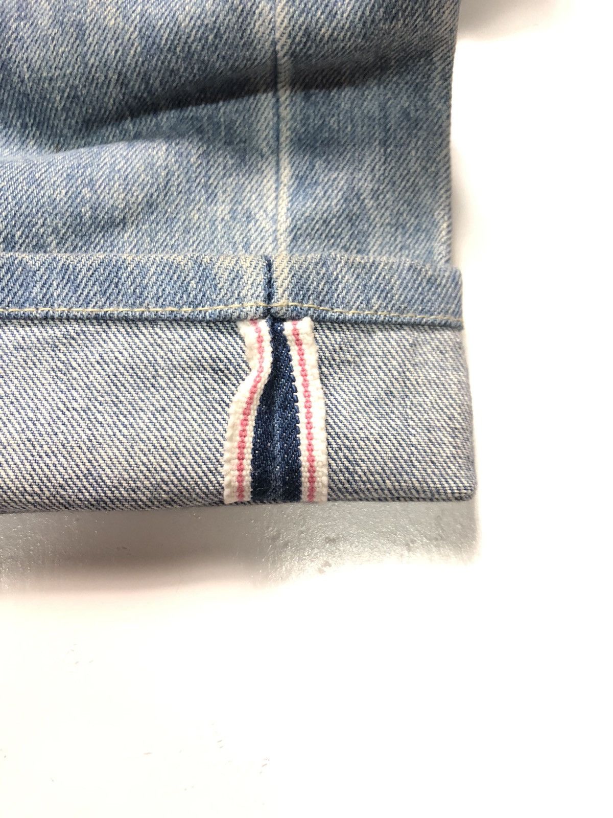 Big John × Vintage VINTAGE BIG JOHN SELVEDGE BLUE WASH DISTRESSED DENIM Size US 29 - 4 Thumbnail