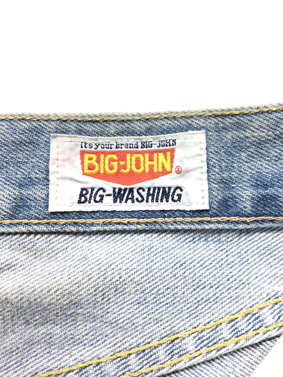 Big John × Vintage VINTAGE BIG JOHN SELVEDGE BLUE WASH DISTRESSED DENIM Size US 29 - 7 Thumbnail