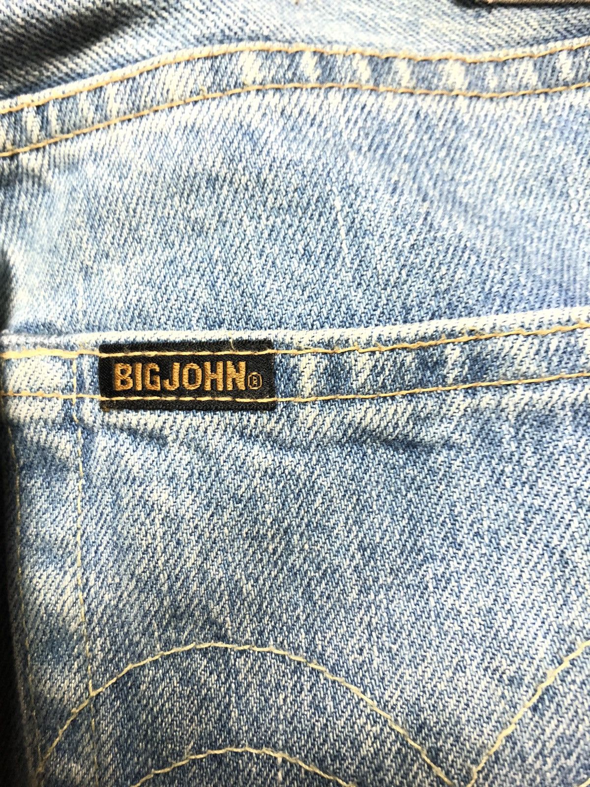 Big John × Vintage VINTAGE BIG JOHN SELVEDGE BLUE WASH DISTRESSED DENIM Size US 29 - 12 Thumbnail
