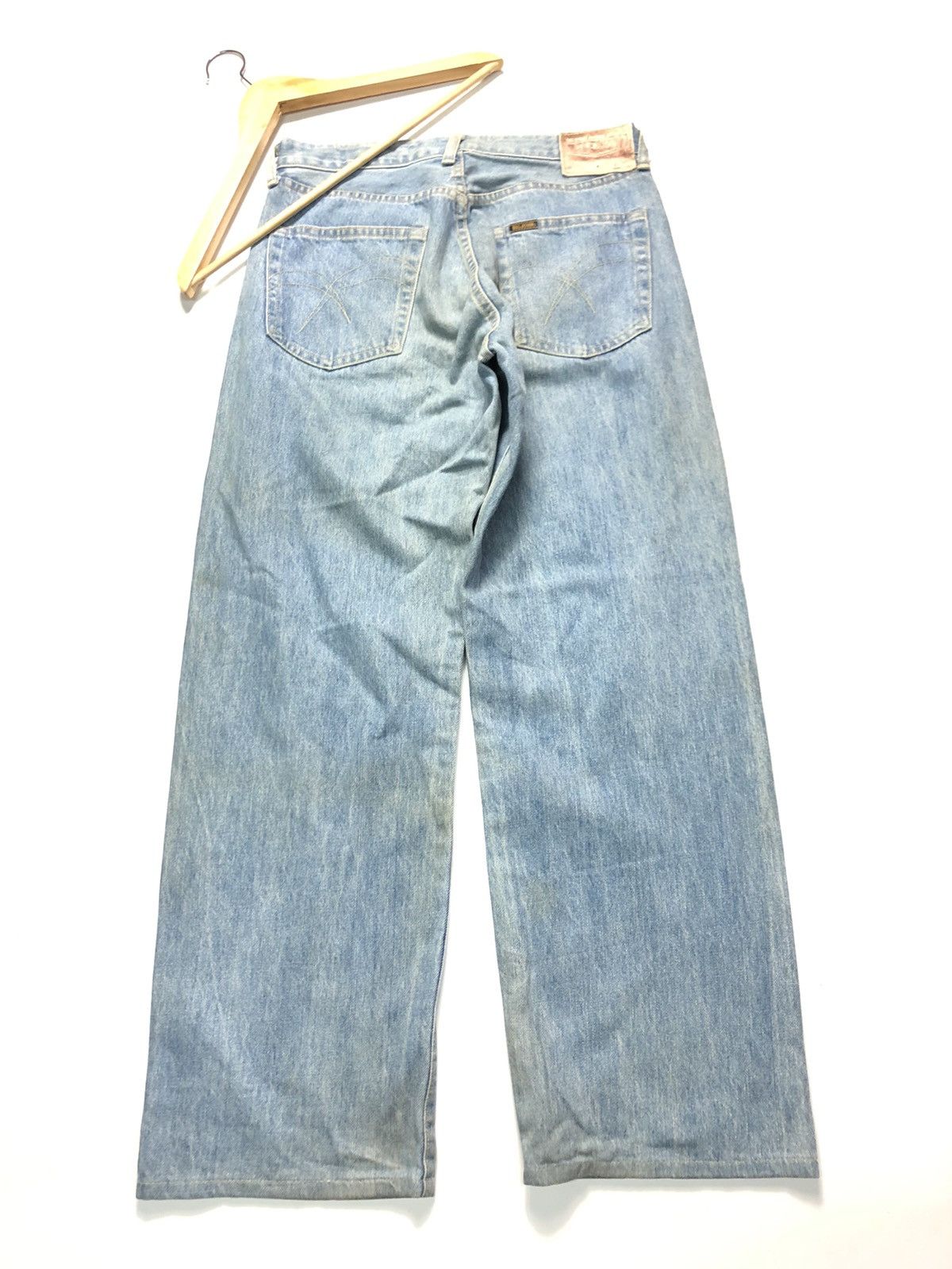 Big John × Vintage VINTAGE BIG JOHN SELVEDGE BLUE WASH DISTRESSED DENIM Size US 29 - 10 Thumbnail