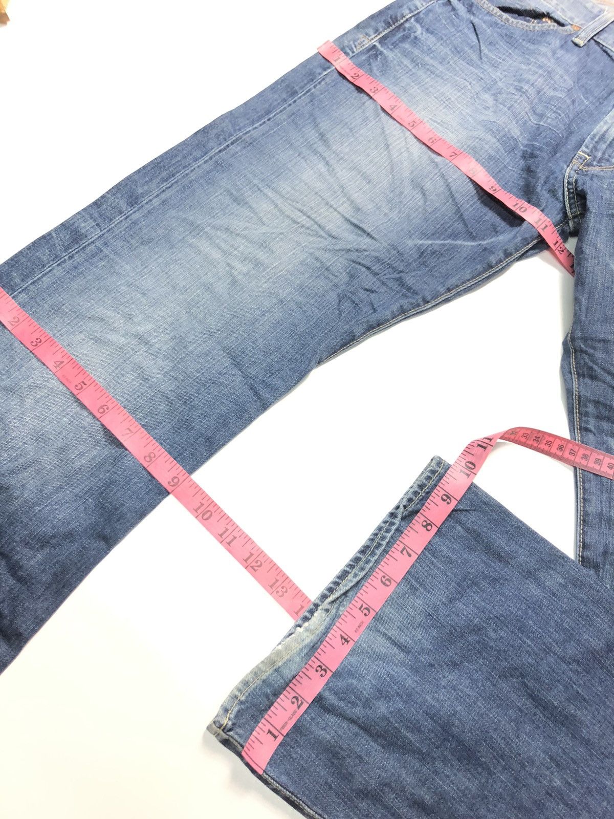 Guess × Vintage VINTAGE GUESS CLIFF-BOOT CUT BLUE WASH DENIM Size US 31 - 18 Thumbnail