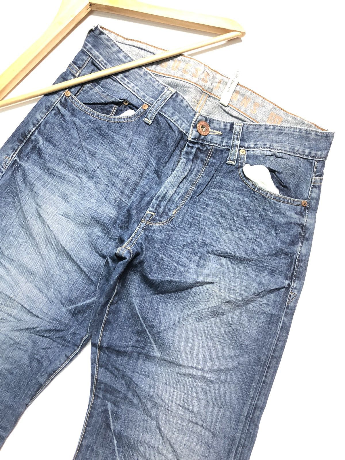 Guess × Vintage VINTAGE GUESS CLIFF-BOOT CUT BLUE WASH DENIM Size US 31 - 7 Thumbnail