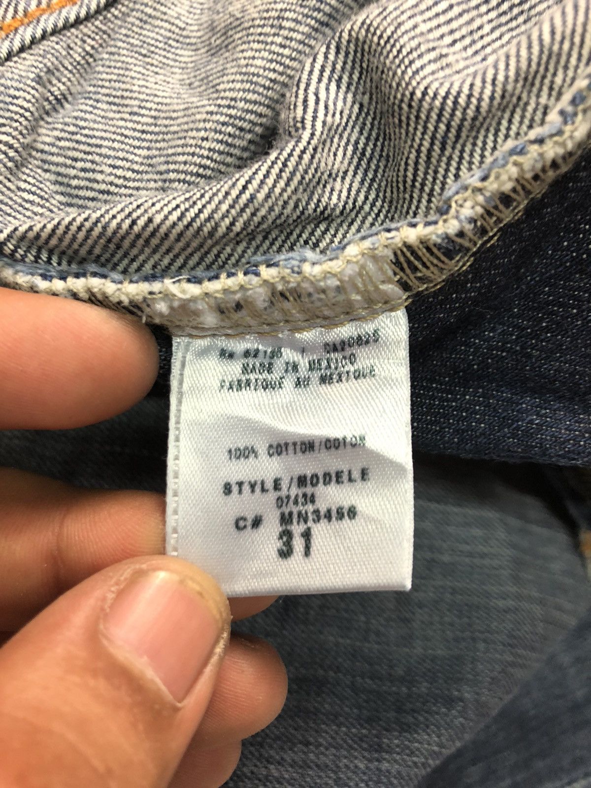 Guess × Vintage VINTAGE GUESS CLIFF-BOOT CUT BLUE WASH DENIM Size US 31 - 12 Thumbnail