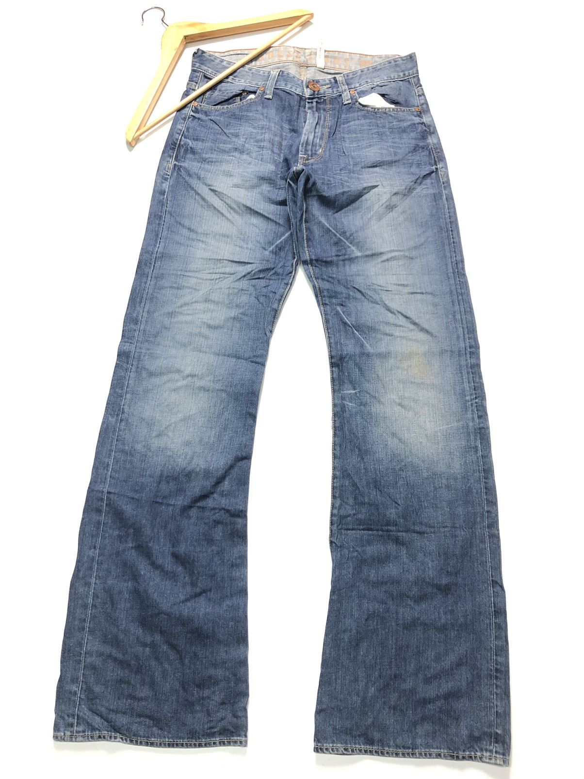 Guess × Vintage VINTAGE GUESS CLIFF-BOOT CUT BLUE WASH DENIM Size US 31 - 6 Thumbnail