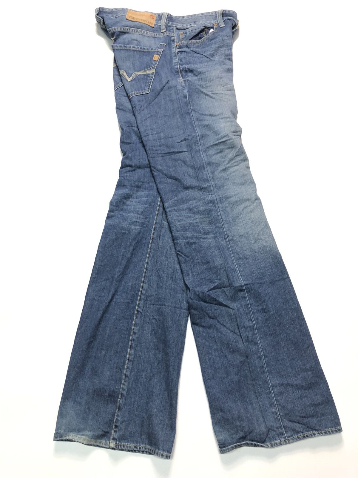 Guess × Vintage VINTAGE GUESS CLIFF-BOOT CUT BLUE WASH DENIM Size US 31 - 15 Thumbnail