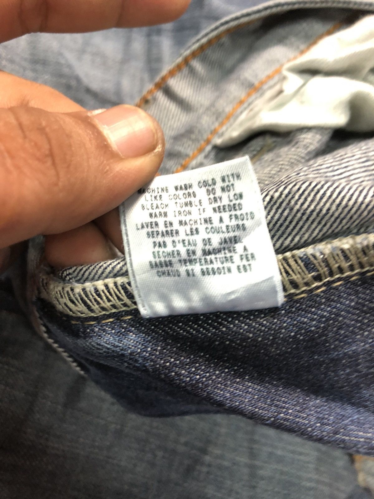 Guess × Vintage VINTAGE GUESS CLIFF-BOOT CUT BLUE WASH DENIM Size US 31 - 13 Thumbnail