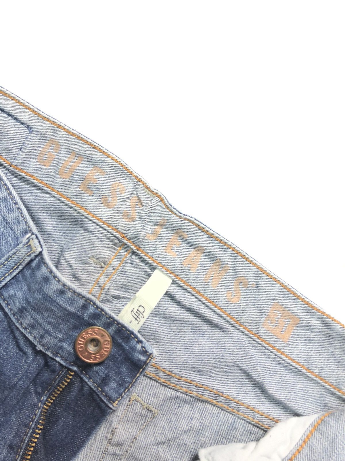 Guess × Vintage VINTAGE GUESS CLIFF-BOOT CUT BLUE WASH DENIM Size US 31 - 11 Thumbnail