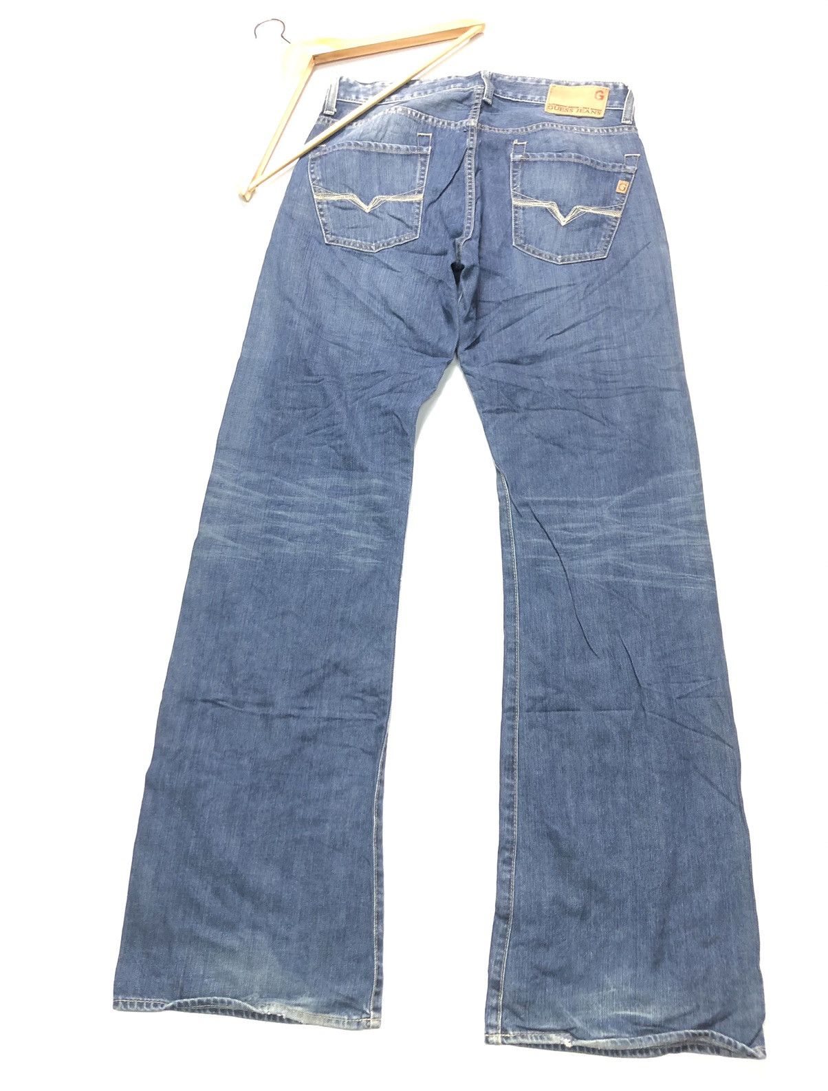 Guess × Vintage VINTAGE GUESS CLIFF-BOOT CUT BLUE WASH DENIM Size US 31 - 5 Thumbnail