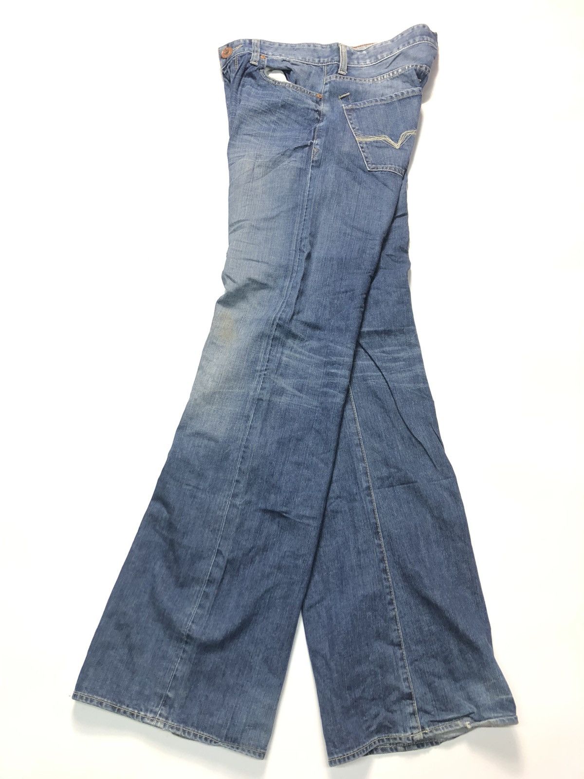 Guess × Vintage VINTAGE GUESS CLIFF-BOOT CUT BLUE WASH DENIM Size US 31 - 14 Thumbnail
