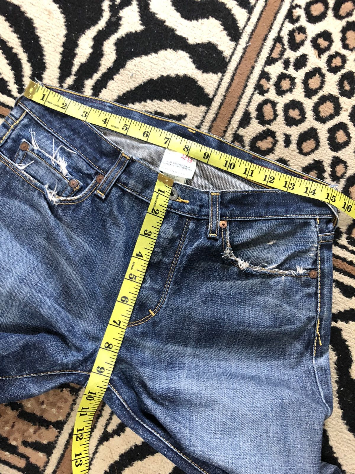 Banana Republic × Vintage VINTAGE SELVEDGE BANANA REPUBLIC DISTRESSED DENIM Size US 30 / EU 46 - 16 Thumbnail
