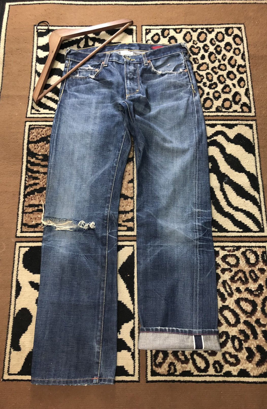 Banana Republic × Vintage VINTAGE SELVEDGE BANANA REPUBLIC DISTRESSED DENIM Size US 30 / EU 46 - 1 Thumbnail