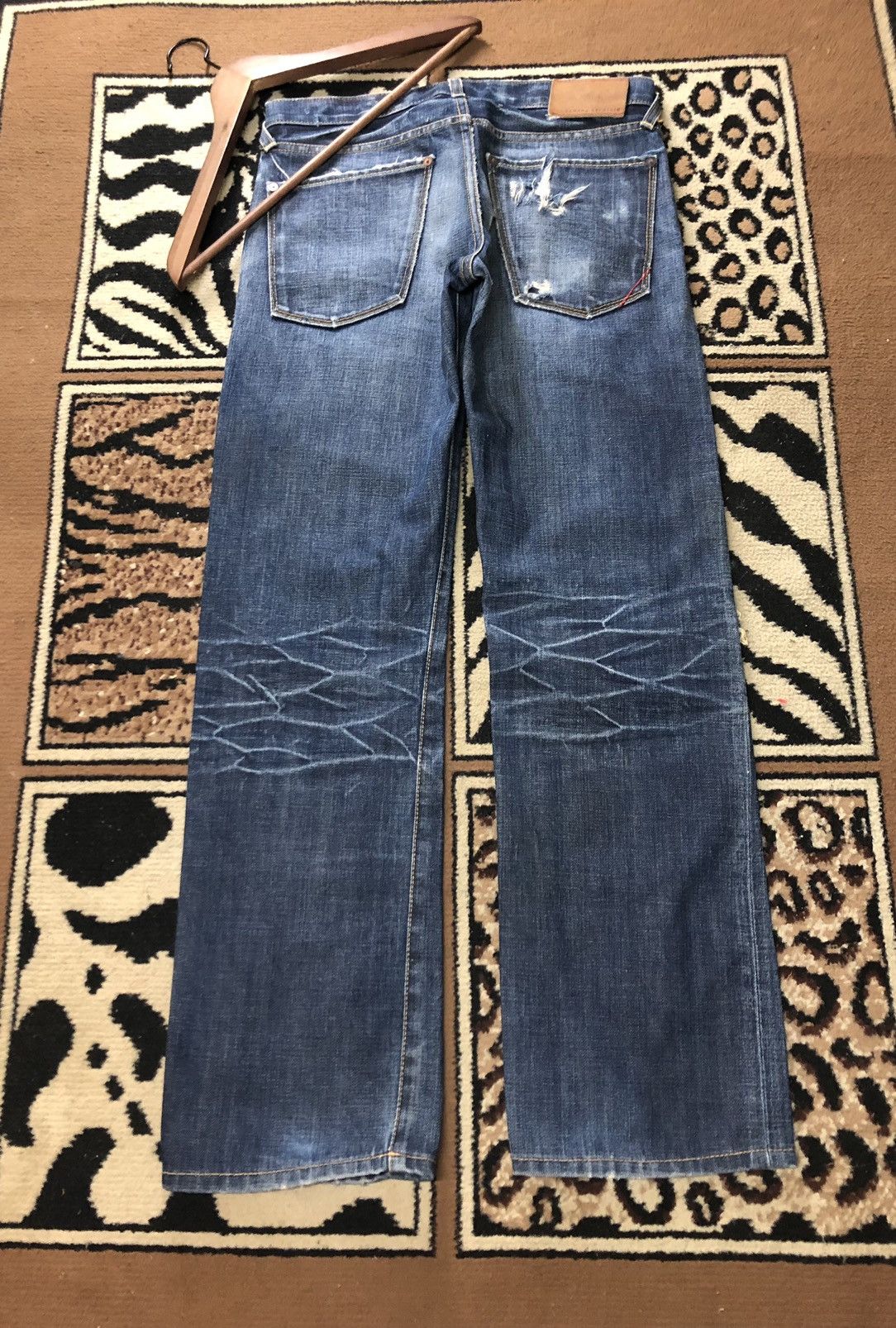 Banana Republic × Vintage VINTAGE SELVEDGE BANANA REPUBLIC DISTRESSED DENIM Size US 30 / EU 46 - 10 Thumbnail