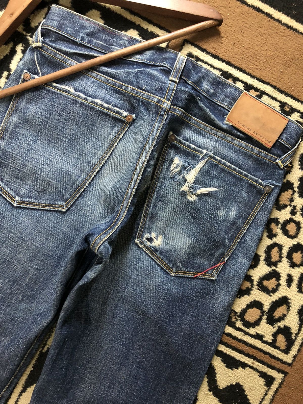 Banana Republic × Vintage VINTAGE SELVEDGE BANANA REPUBLIC DISTRESSED DENIM Size US 30 / EU 46 - 11 Thumbnail