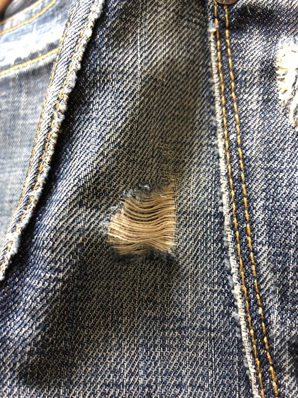Banana Republic × Vintage VINTAGE SELVEDGE BANANA REPUBLIC DISTRESSED DENIM Size US 30 / EU 46 - 12 Thumbnail