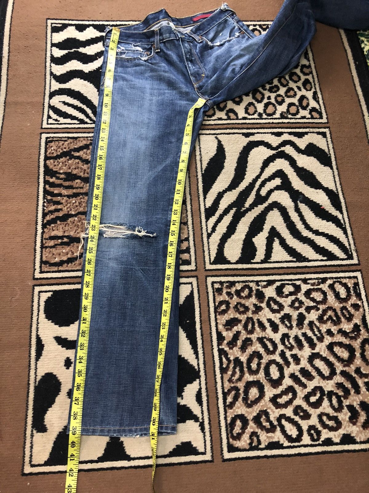 Banana Republic × Vintage VINTAGE SELVEDGE BANANA REPUBLIC DISTRESSED DENIM Size US 30 / EU 46 - 17 Thumbnail